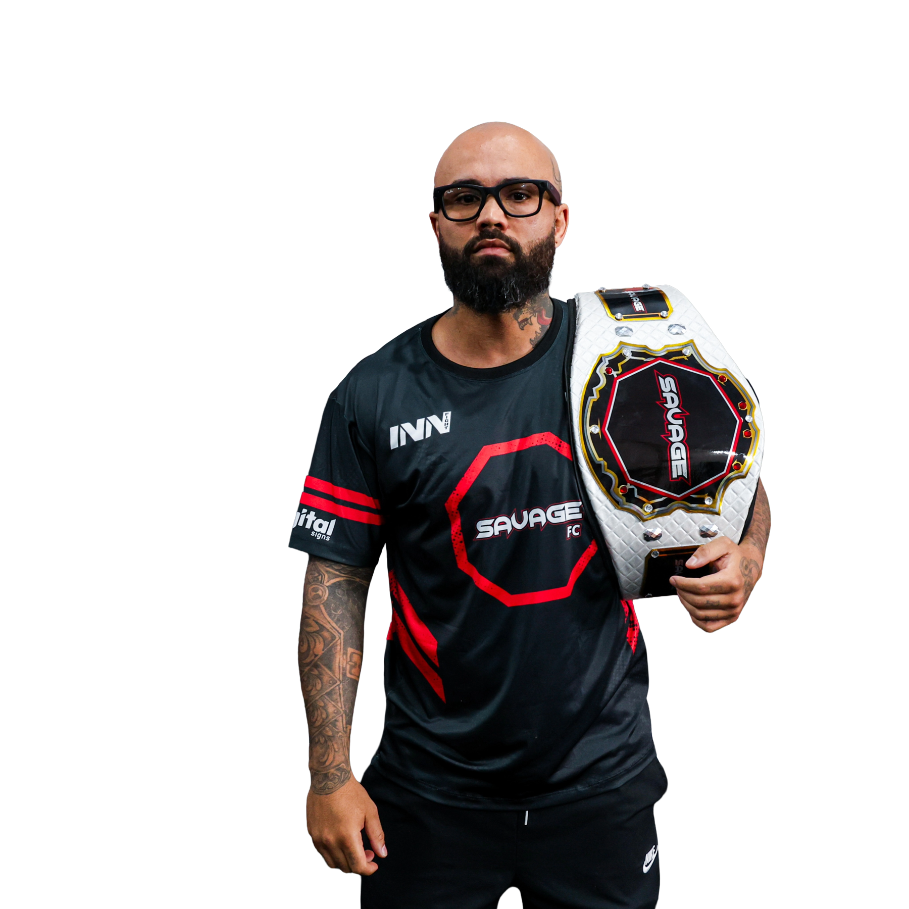 Pedro Henrique com o cinturão